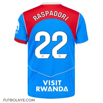 Camiseta Atletico Madrid Giacomo Raspadori #22 Tercera Equipación 2025-26 manga corta Camiseta Atletico Madrid Giacomo Raspadori #22 Tercera Equipación 2025-26 manga corta